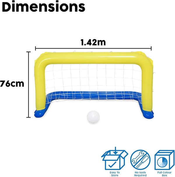 142 cm x 76 cm vattenpolo poolspelset
