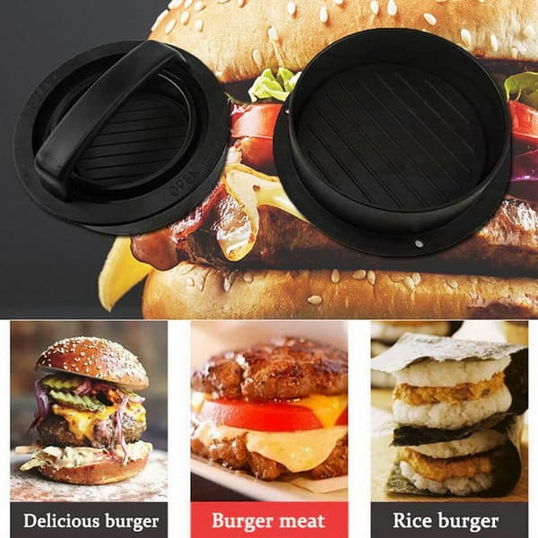 5-i-1 Non-Stick Hamburgerpressform Fylld Burger Patty Maker Köksredskap