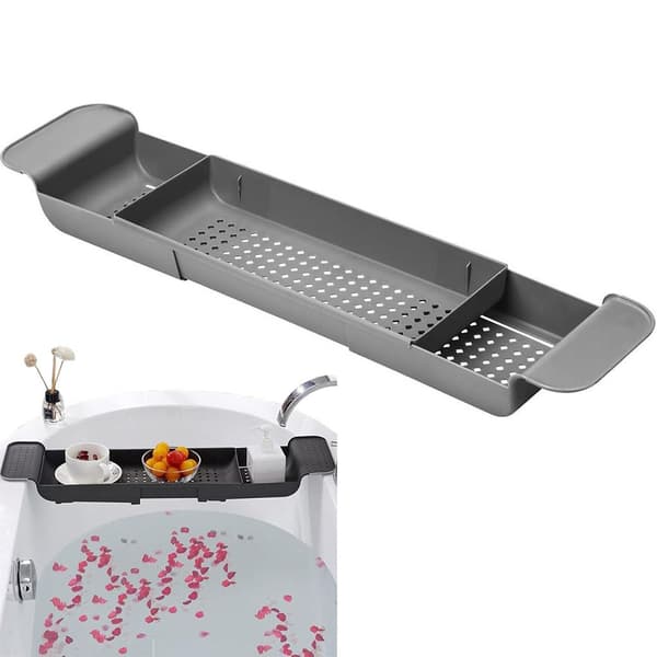 Badekarstativer, badekarshylder - vinglasholdere, badekarbakker, grå badekarshylder