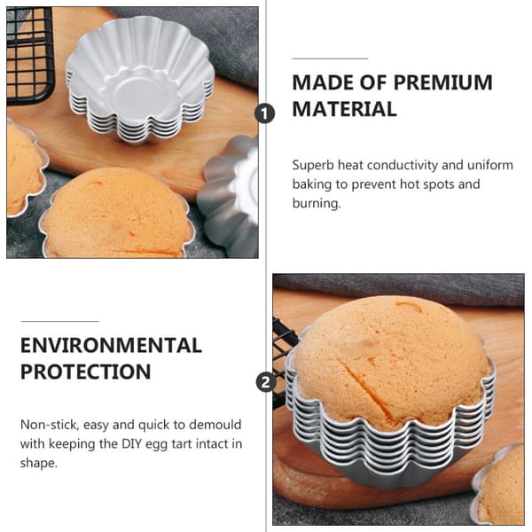 Stk Mini Cheesecakeforme Tærte Non-stick Bagning Æg
