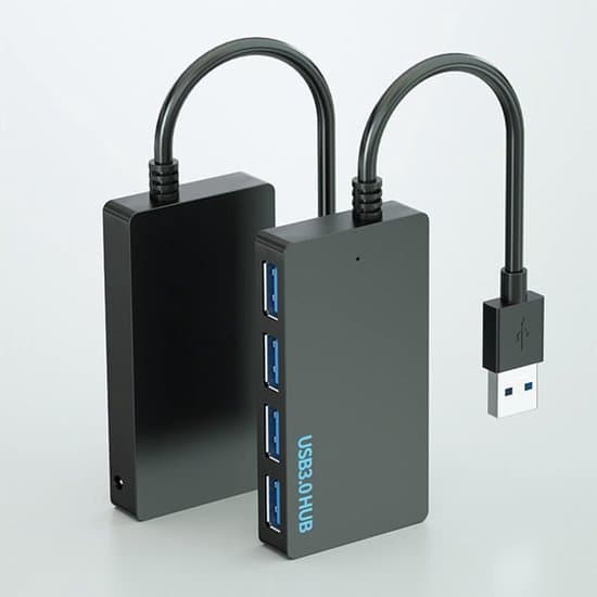 USB 3.0-hubb 4-portars splitter - Höghastighetsdataadapter för bärbara datorer och PC