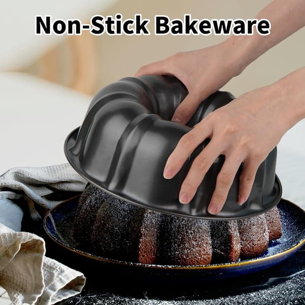 Kraftig kulstofstål non-stick bølgepap rund rørformet kagebageform