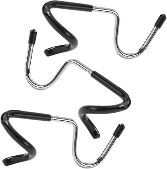 Tältljuskrokar - Campingkrokar - Utomhusbelysning - S-formad halkfri - 3-pack - Silver