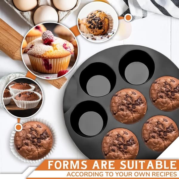 Hulrumskage Muffinsform Silikone Airfryer Bagekurv Bakke
