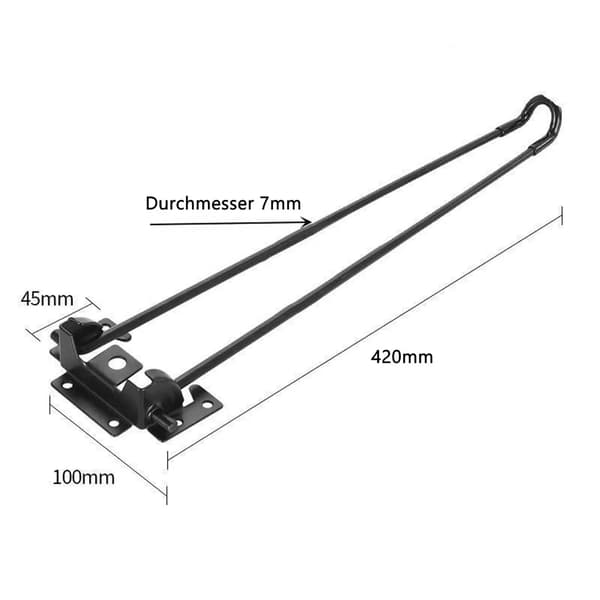 Bordsben, fällbara bordsben, 4-pack, höjd 42 cm, fällbara hairpin-ben, hög bärförmåga, lätta att installera, fällbara soffbordsben