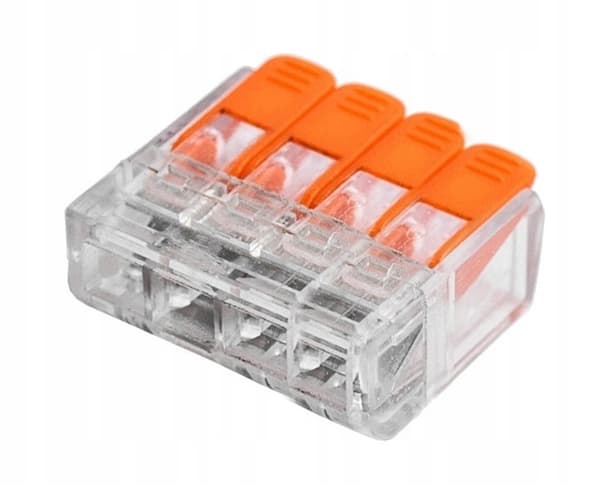 Snabbkoppling Kabelkoppling 4-vägs Kopplingskub 4x4 10-pack