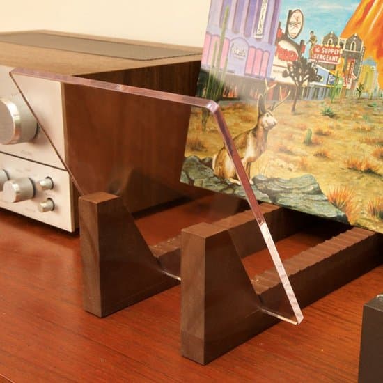 Vinylplade- og CD-opbevaringsstativ - Kaffebrun - 35x17.8x19 cm