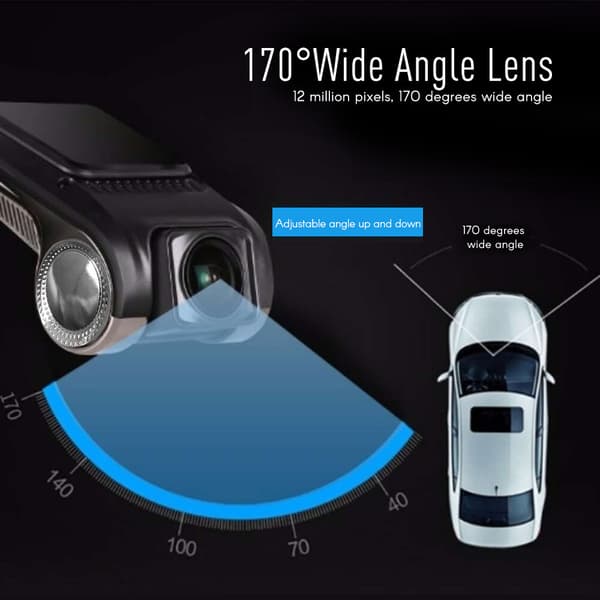 1080P Full HD Bil DVR/Dashcam med nattesyn