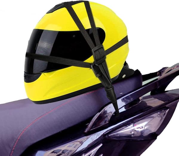 2-pak sorte 60 cm elastiske motorcykelhjelm bagagenetremme