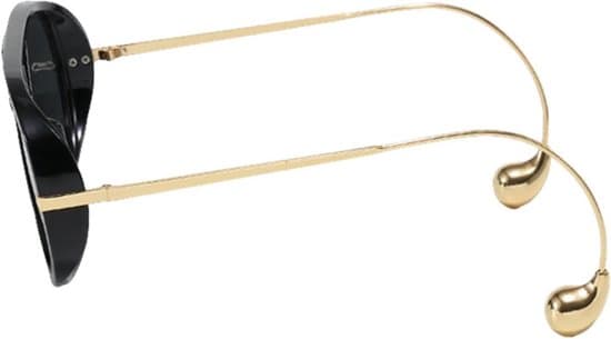 Oversized solbriller - sort og guld