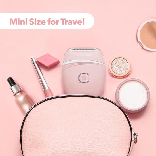 Genopladelig elektrisk hårfjernings-epilator til kvinder (pink)
