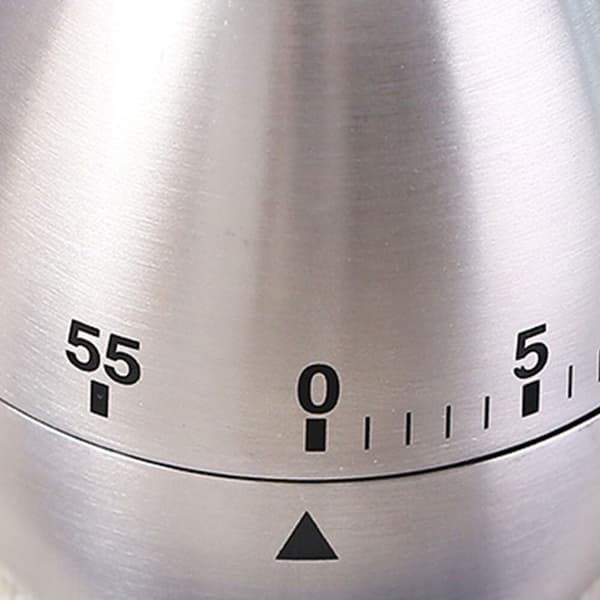Formet mekanisk køkkentimer i rustfrit stål
