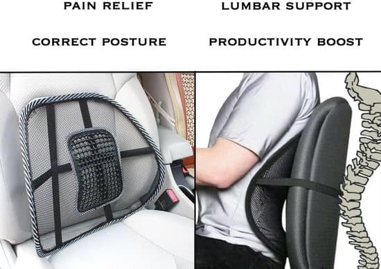 Lændestøttepude - Ergonomisk - Sort