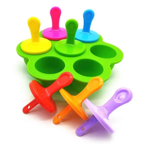 Cell Silikon Mini Isglassform Glassboll Lolly Maker Popsicle Form DIY Blå