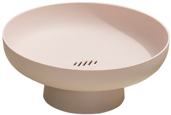 Fruktskål - Köksförvaringskorg - Organizerkorg - 1 styck - Rosa - Metall