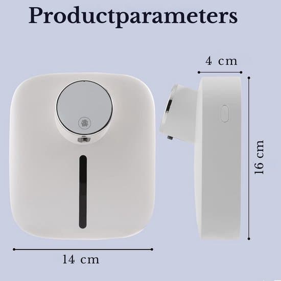 Automatisk sæbedispenser - Sæbedispenser med sensor - LED Digitalt display - USB-C genopladelig - 320 ml - Hvid (skum)