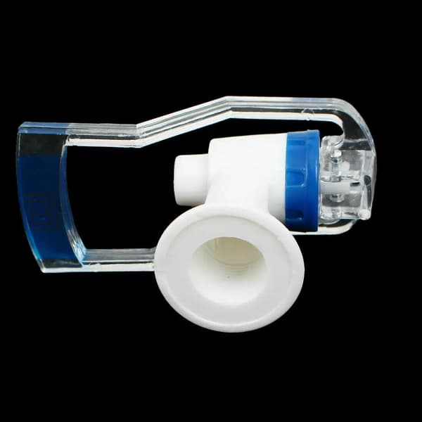 2 hem plast tryckknapp vatten dispenser kranar, blå + röd transparent