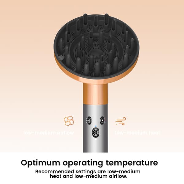 Opgraderet til Dyson Airwrap diffusere, diffuserdyse-tilbehør, guld.
