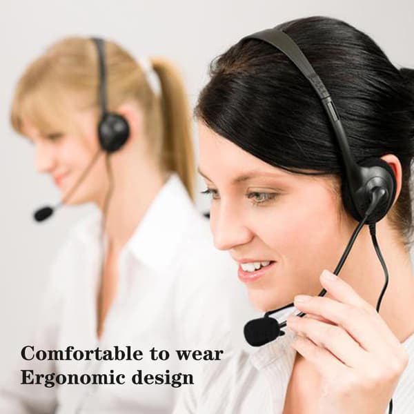 3,5 mm Jack Trådbundet Headset Mikrofon Dator Callcenter