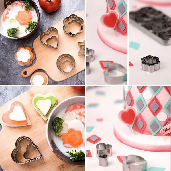 Kageformssæt, 30 dele, SS, fondantkageform, frugtskæreform