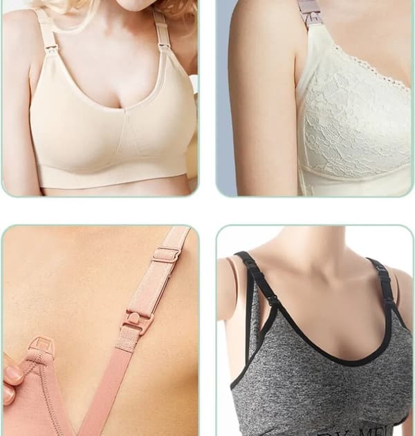 Justerbara amningsbehåband, 6-pack, beige