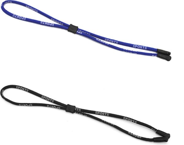 INF Justerbar brillerem sort/blå 64 cm 2-pak