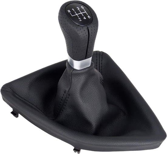 Sort perforeret kunstlæder 6-trins gearknop til BMW 1-serie E81 E82 E87 E88, plug and play, reservedel.