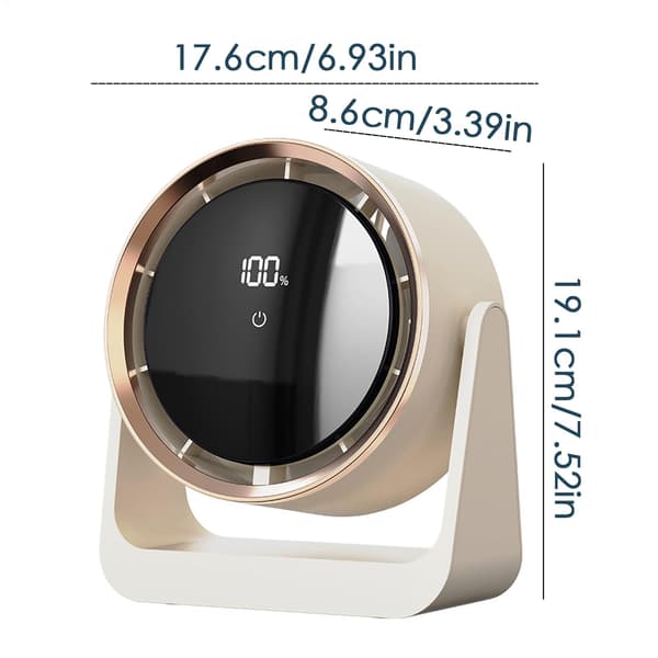 2025 Ny USB Bordventilator, Mini Cirkulationsventilator, Vægmontering til Soveværelse/Kontor