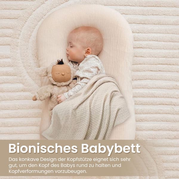 Babynest, komfortabel vugge 78x54 cm