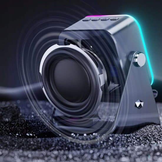 Trådløs Højttaler Magnetisk Bluetooth med Sensor Omgivelsesbelysning Dual Mode Induktion Bluetooth 5000mAh Sort 360 Justerbar