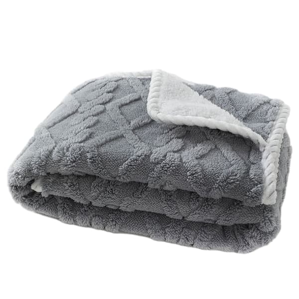 Vandtæt og vaskbart dobbeltsidet blødt sofabetræk til hunde (grå, størrelse M, 100x75cm).
