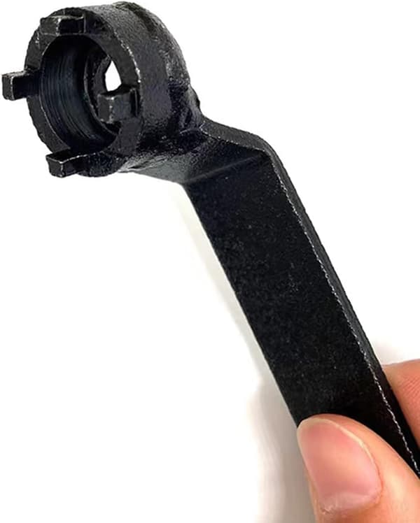 Vinkelslibernøgle, fireklo-nøgle - sort