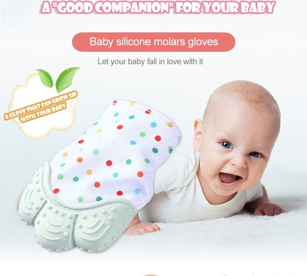 4-pack baby silikonbitvantar, livsmedelsklassade