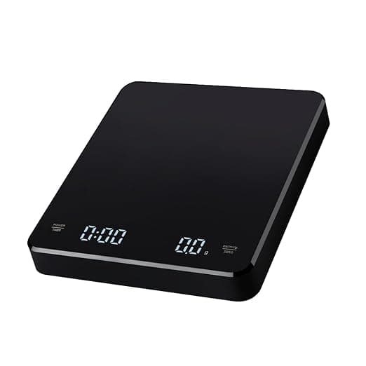 Svart Basic 2.0 Elektronisk Espressosvåg med Vattenflödestimer & Digital Display
