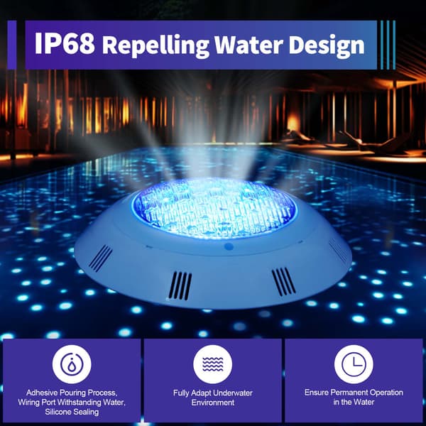 12V 45W 450 LED RGB projektør til pool- og dam belysning