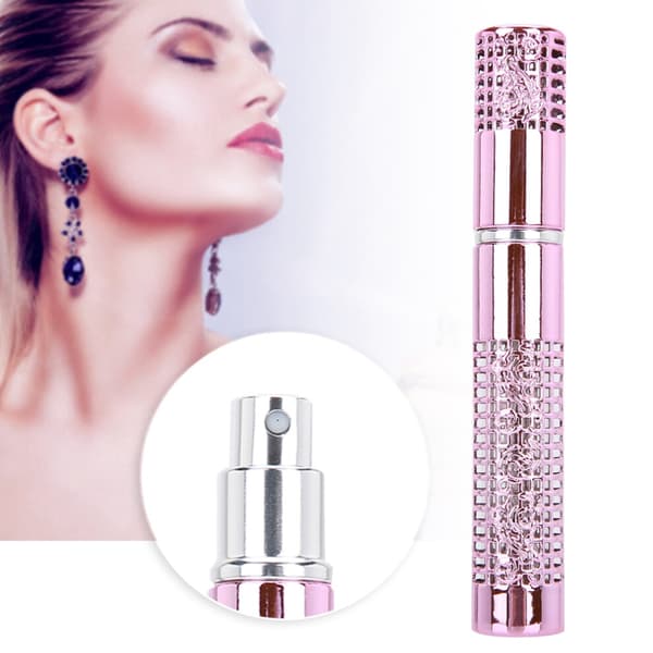 (Rosa) 5 ml påfyllningsbar parfymsprayflaska