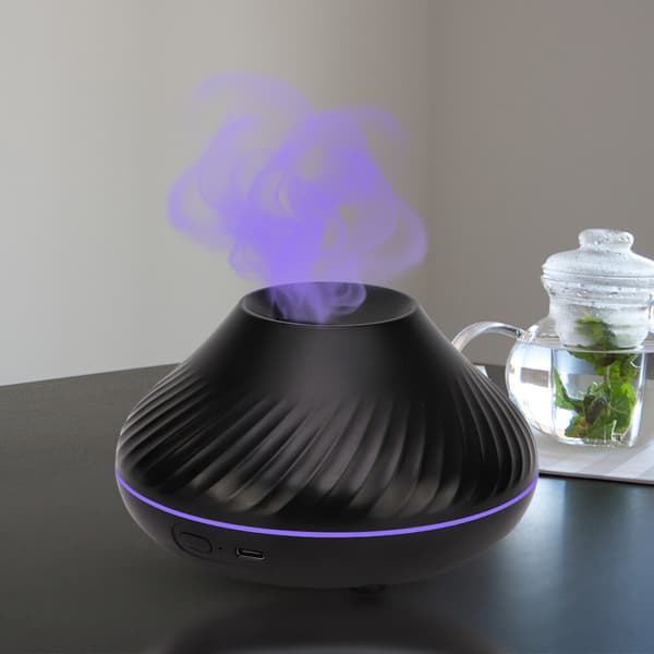 Sød Aroma Vulkan Ild Flamme Diffuser Luftfugter Aromaterapi Æterisk Olie