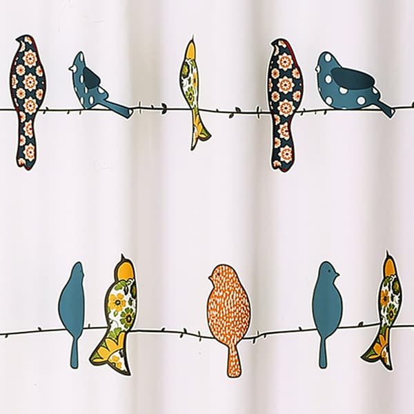 Duschdraperi, gul-grå, 180 cm bred x 200 cm lång (1-pack)