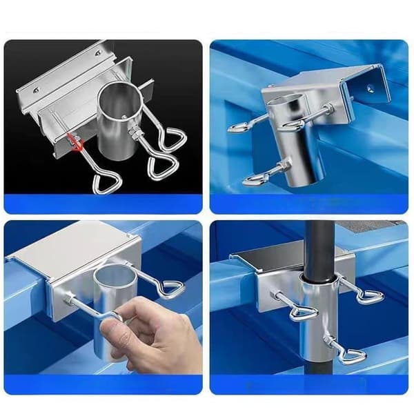 Terrasseparaplyholderclips Dækparaplyclips Robust Vindtæt Quick Release Fixer Solparaply Paris Fastgørelsesbeslag