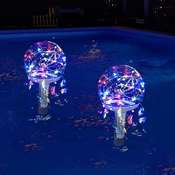 Flytande pooltermometer Lättläst nattpool bubbelpool spa