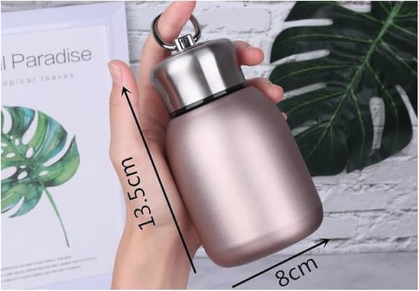 300 ml mini kaffemaskine, rustfri stålvarmer, sort til indendørs/udendørs brug.