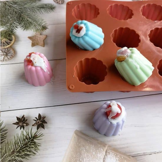 18-hul Mini Silikone Cannelé Bageforme, 3,5 mm Non-Stick Muffinsforme til Franske Canele, Chokolade & Mousse