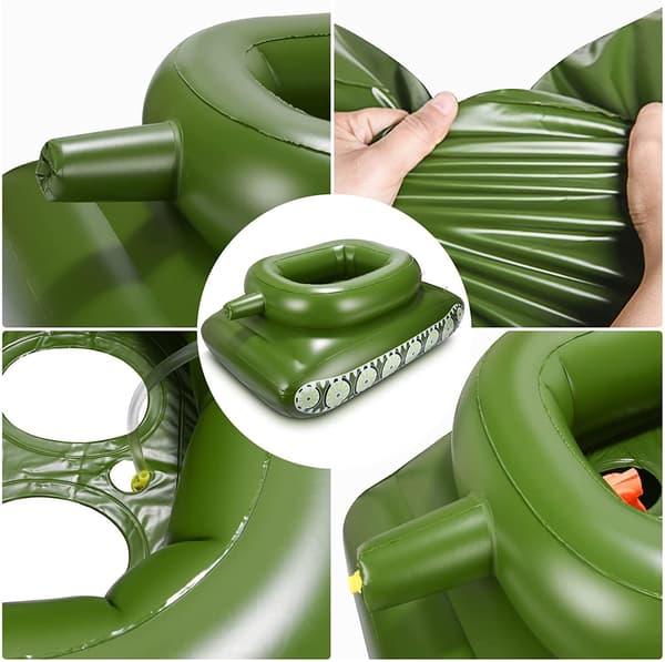 10-pack poolskyddsväska, tjockt PVC-material, med krokar för vintersäkring av poolen.
