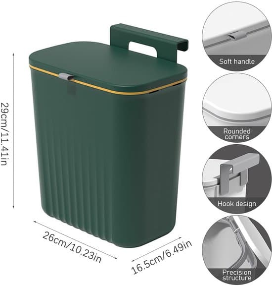 Kompostbehållare - 9 liter - Grön