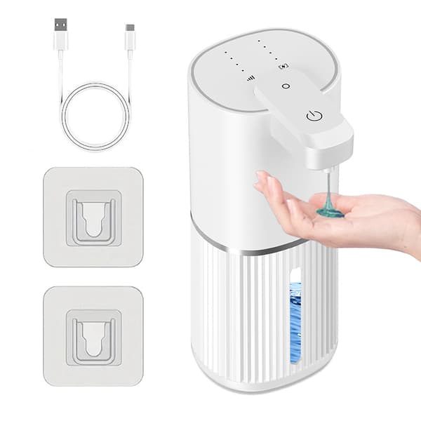 Automatisk Sensor Tvåldispenser Elektrisk Skum Smart Handsprit Vit Dropp