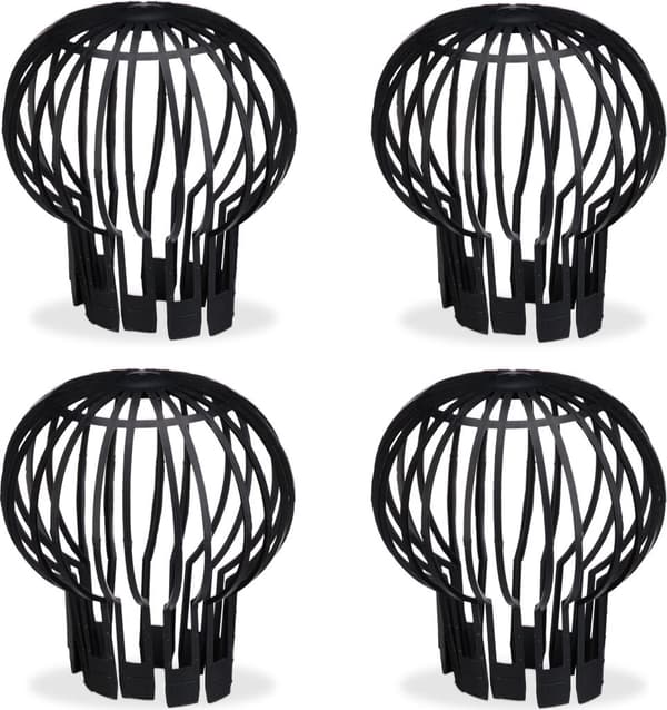 Stuprörsskydd med lövavvisare, 4-pack