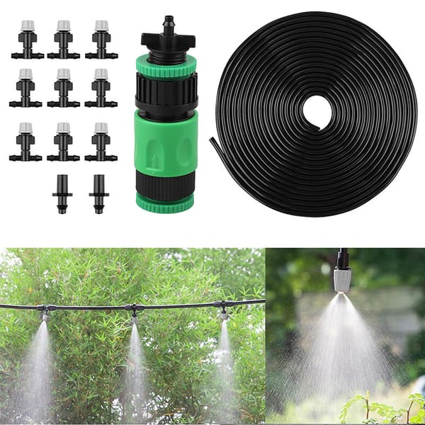 10M DIY Mikrobevattning Automatisk Trädgårdsväxt Droppmatningssystem Set