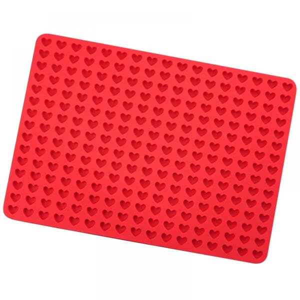 Mini hjerteformet silikone bageplade, mini DIY hundekiks bageform