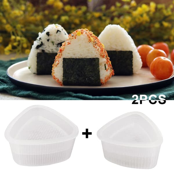 2 triangulära sushiformar, risbolls-bentoformar, DIY-verktyg
