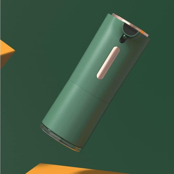 Automatisk sensor sæbedispenser til bordplade, skumsæbedispenser, shampoo, badeværelse og håndsæbedispenser (grøn)